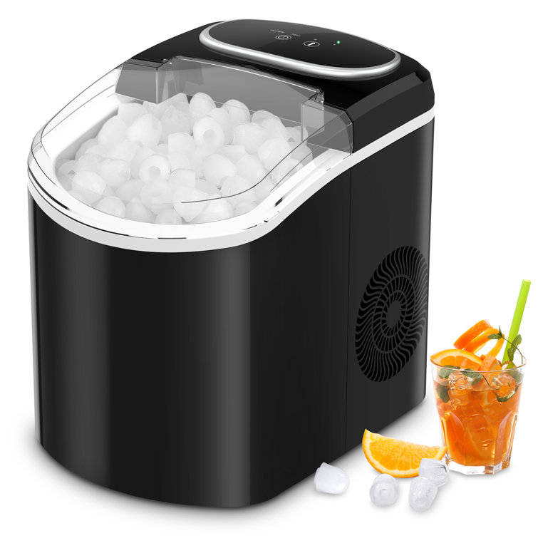 Oylus 26 Lb. lb. Daily Production Cube Clear Ice Portable Ice Maker